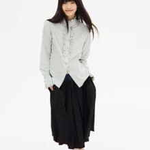 日系復古 花邊領通勤襯衫