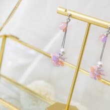 耳針/耳夾水晶花-花香-光點飾品
