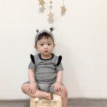 韓國嬰幼兒格子荷葉袖居家服套裝 •Lady Set•