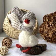 Pattern. Cute duckling knitting pattern. English and Russian PDF.