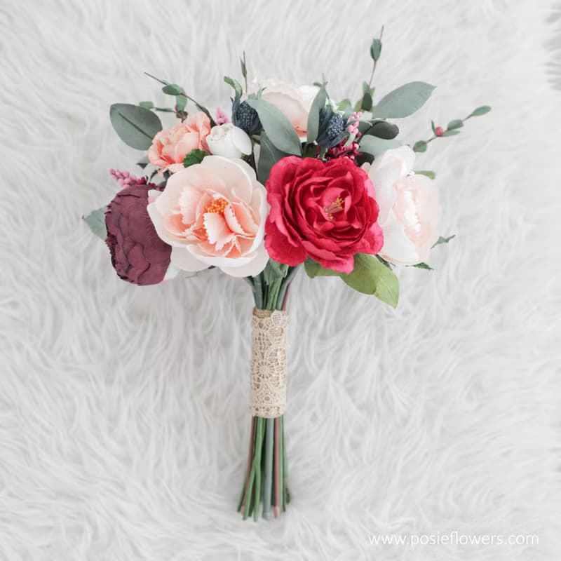 THE BEST DAY | Paper Flower Bridal Bouquet