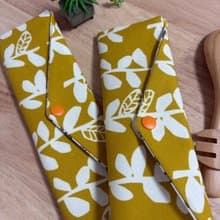 文青風環保純棉筷袋 竹林深處 喜悅 原麻黃 厚實手感 日本 潮物