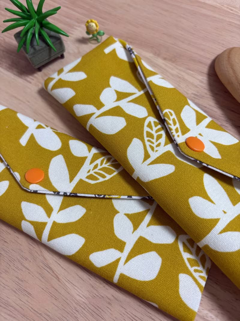 文青風環保純棉筷袋 竹林深處 喜悅 原麻黃 厚實手感 日本 潮物