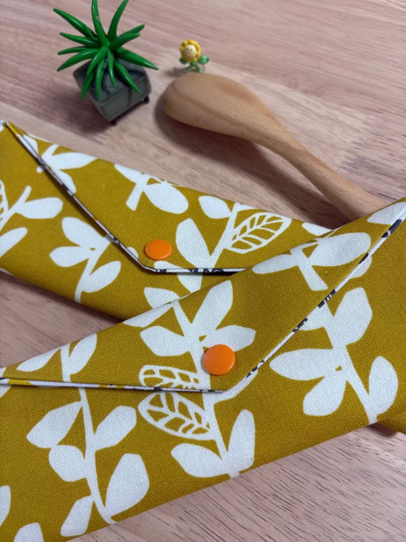 文青風環保純棉筷袋 竹林深處 喜悅 原麻黃 厚實手感 日本 潮物