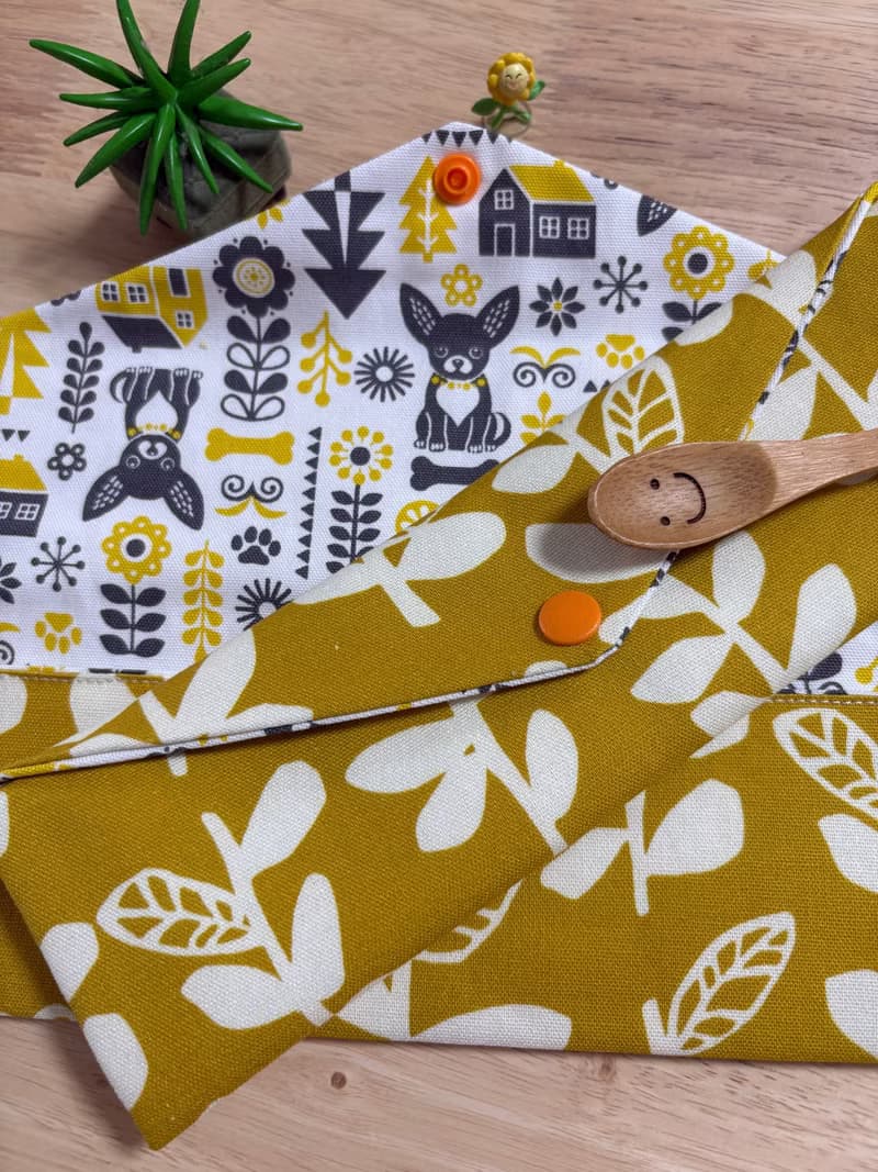 文青風環保純棉筷袋 竹林深處 喜悅 原麻黃 厚實手感 日本 潮物