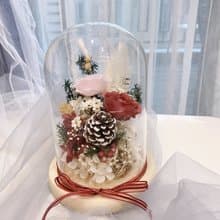 永生玫瑰玻璃花燈 晨曦天使 日本大地農園永生花 情人禮物