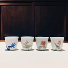 不言美器 釉中彩 事事如意杯