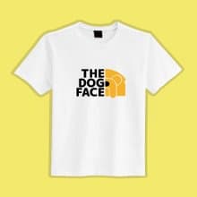 North Face 老皮 狗臉 DOG FACE衣服 T恤 白T 童裝 短袖 吸濕排汗