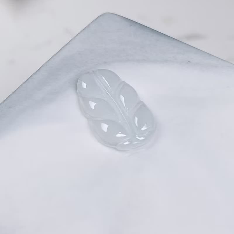 【一葉致富】冰種翡翠葉子 | 裸石 | 天然緬甸A貨翡翠 | 送禮
