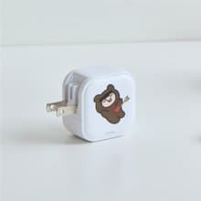 蛋塔熊妹愛神邱比特GaN 45W Type-C雙孔充電頭