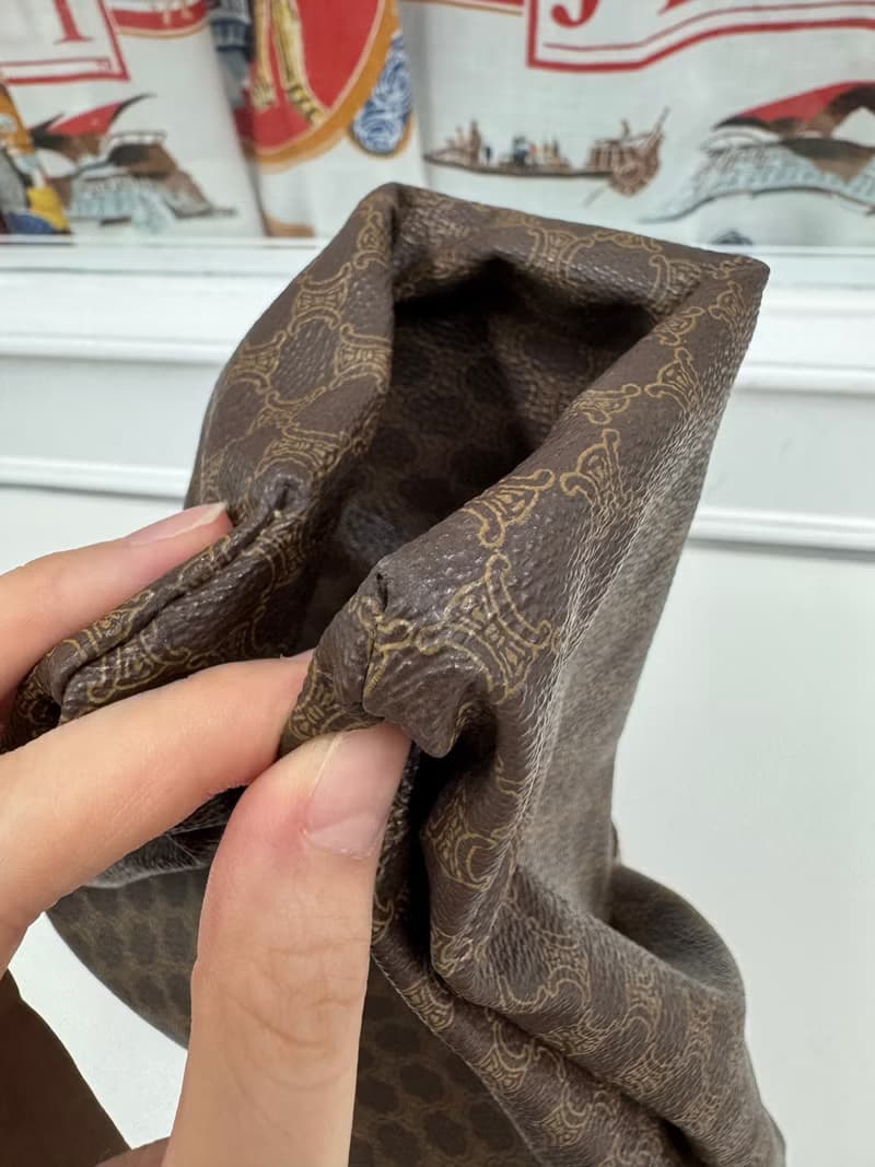 中古正品 Celine Macadam 凱旋門 老花 手提包 iPad 包 男女可用