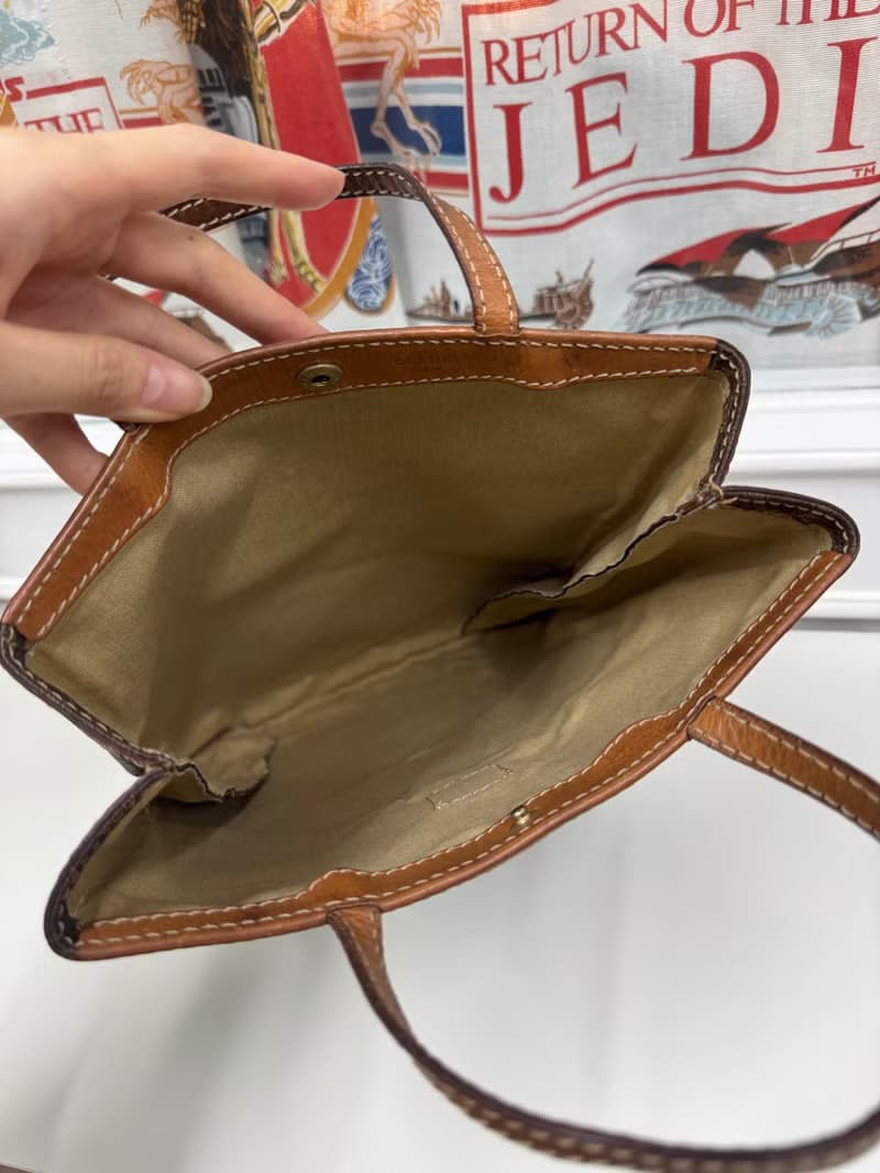 中古正品 Celine Macadam 凱旋門 老花 手提包 iPad 包 男女可用