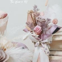 粉紫情人節花束 永生花 教師節 父親節 生日花束