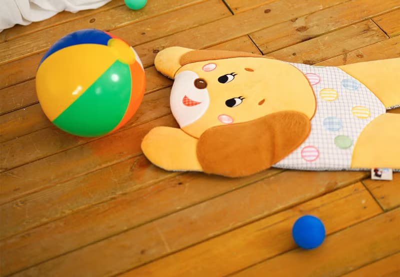 小布靈靈噗噗墊  80s復古昭和小狗坐墊地墊 刺繡布藝
