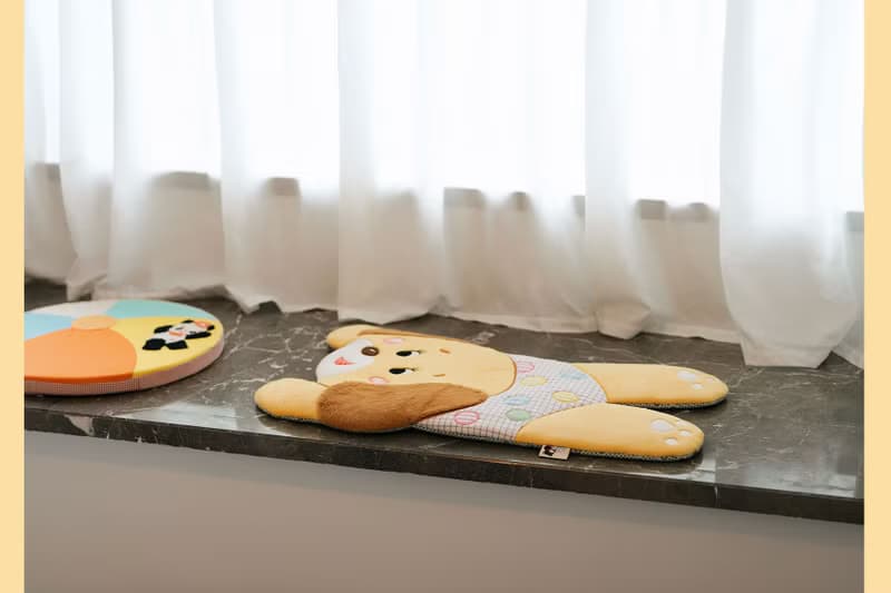 小布靈靈噗噗墊  80s復古昭和小狗坐墊地墊 刺繡布藝
