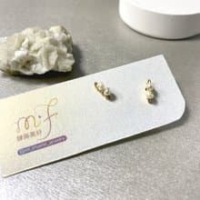 晨露迷你小珍珠耳針耳夾耳環