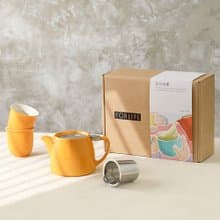 【日日有壺禮盒】樹樁茶壺與和風握杯組 一壺雙杯