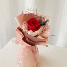 致女孩 x 不凋玫瑰單支花束