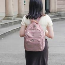 (櫻花粉)必buy輕盈紙感旅行後背包33531