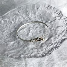 【 日本直送　名牌中古包 】Tiffany & Co. ティファニー バングル シルバー フック & アイ SILVER925 vintage 45sssk