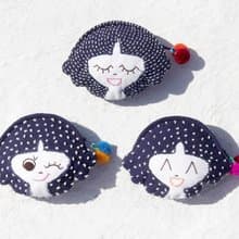 情人節禮物 母親節禮物 限量手工 手工藍染刺繡零錢包 / 收納包 / 小包 / 雜物包 / 耳機收納袋 / 悠遊卡套 - 藍色女孩 indigo藍染手工刺繡包