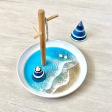 Accessories Display Tray, Ocean Theme, Turquoise, Wedding Gift, Home Gift