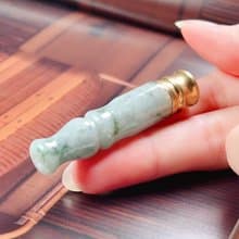 飄花翡翠煙斗 | 天然緬甸A貨翡翠 | 送禮