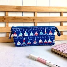 一帆風順三層筆袋 日本棉布製作 畢業 生日 交換禮物