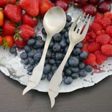 【環保餐具】純鈦湯叉筷子組 (安全/ 輕巧好洗)禮物