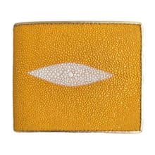 Men's Wallet Bifold Style Genuine Stingray Leather 1 Eye Money Bag Card Zip New