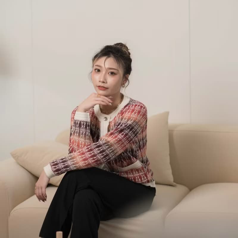 法式小香風針織外套  三色