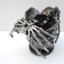 Monster Egg SCRAP METAL Sculpture, Gift for him, Cool Welding Gift, Gift for son