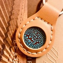 琺瑯+皮革手作│祈福、許願の鑰匙圈│文化幣│台南旅遊