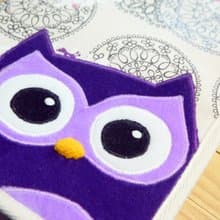 Bucute貓頭鷹半立體布書套/媽媽手冊/書套/兒童手冊書套/生日禮物/手工製作/交換禮物/快速到貨