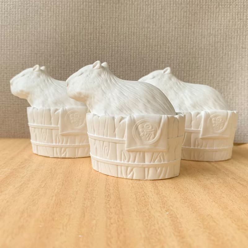 水豚泡溫泉湯桶擴香石 附贈香氛精油/薰衣草/檸檬/甜橙 三種香味