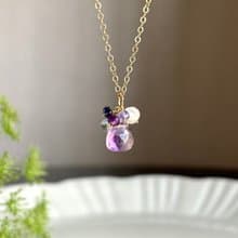 14KGF 紫水晶 托帕石 月光石 項鍊