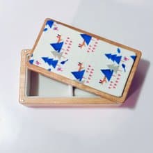 森林狐狸實木首飾盒