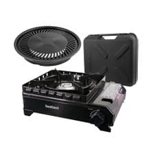 【Iwatani岩谷】新黑武士磁式瓦斯爐3.3kW-附收納盒&27cm燒肉盤