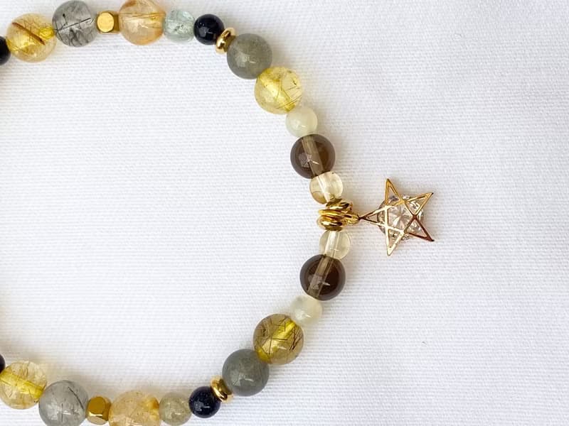 【星芒下天使的復甦號角】鈦晶 白水晶 茶晶 黑髮晶 水晶手鍊