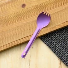 【美國 Vargo】 Titanium Spork ULV 超輕量純鈦湯叉 紫色 #T215