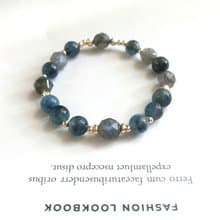 拉長石X魔鬼海藍寶水晶手鍊 提升個人魅力鎮靜情緒改善溝通能力