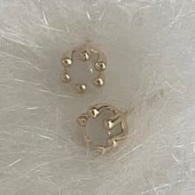 haime mini mushroom gemstone earring