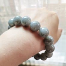 【純翠】天然翡翠 冰烏雞大顆粒嬌感完美珠串 畢業禮物