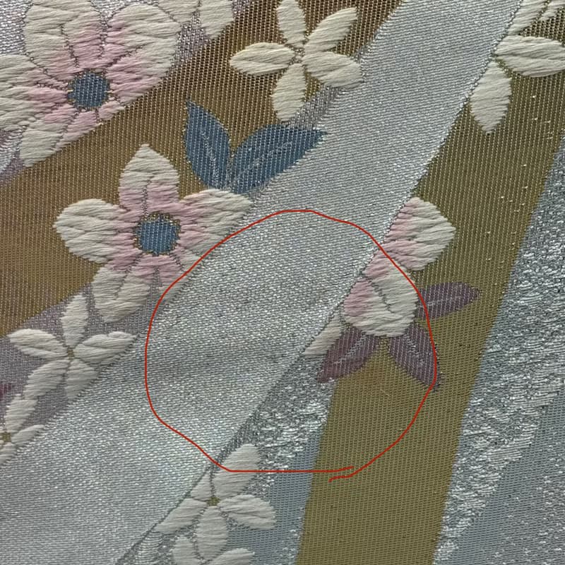 着物 帯 帯締め ハンドメイド トートバッグ リメイク ピンク 金 蝶