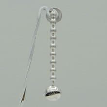anti smile ball chain Pierce_1 type:B (s_m-O.59) 笑臉 穿孔耳环 sterling silver earring