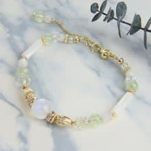 小白-姐妹鍊 | 端午新品 | 藍月光 葡萄石 情人節禮物 母親節禮物