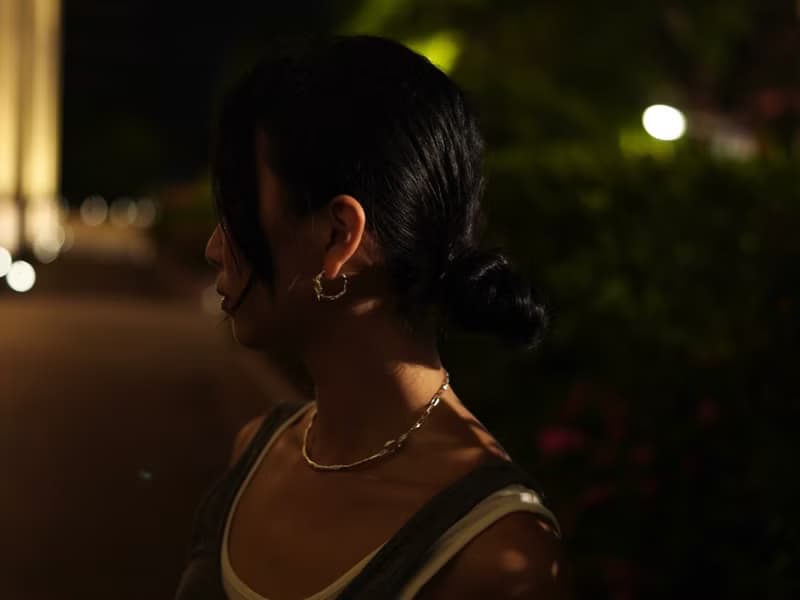 花的本質 不規則枝感頸鏈