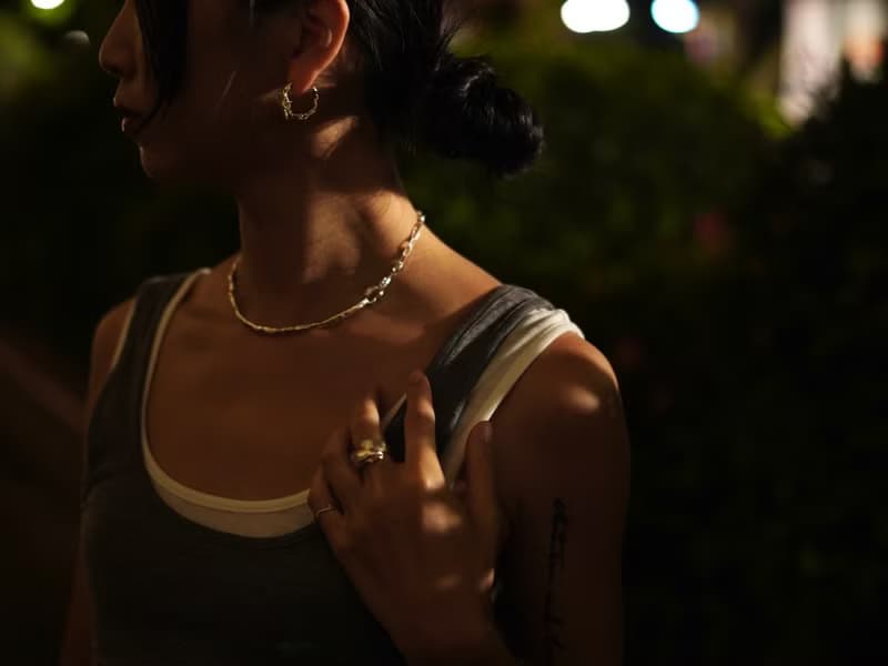 花的本質 不規則枝感頸鏈