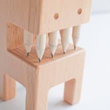 【獨家設計】禮物 畫筆 筆  牙怪筆筒 附8支筆