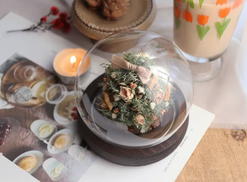 - 松果聖誕樹玻璃球 (三款) - 夜燈 擺飾 交換禮物 聖誕禮物